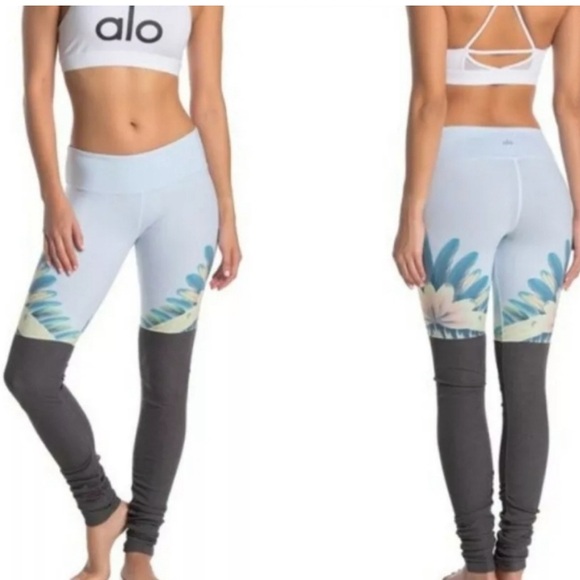 ALO Yoga Goddess Living Floral Print Leggings Size S - Picture 1 of 4